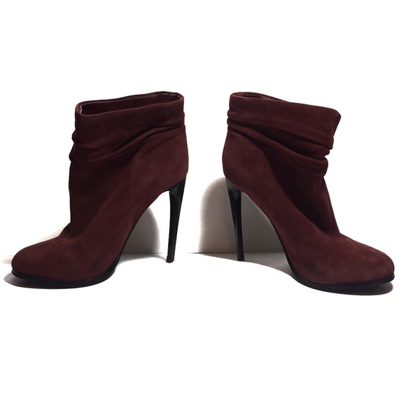 Aldo Shoes - Aldo Heeled Boots Stiletto Style Heel Burgundy